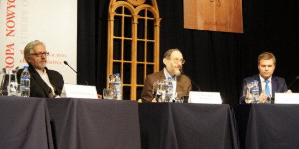 Dyskusja „Chrześcijanie w oczach innych” – Andrzej Saramowicz, Stanisław Krajewski i Marek Zając (fot. Michał Karski)