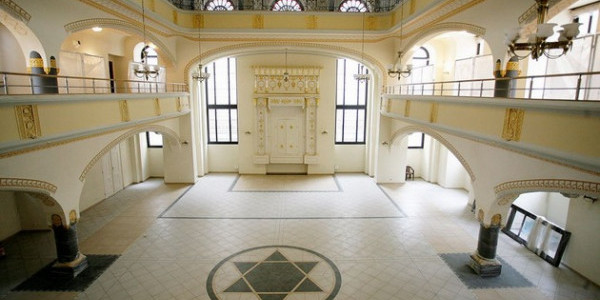 Wnętrze synagogi Pod Białym Bocianem, fot. wroclaw.pl