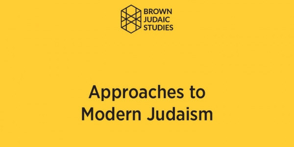 Approaches to Modern Judaism