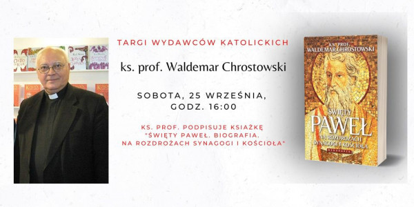 ks. prof. Waldemar Chrostowski na Targach Wydawców Katolickich