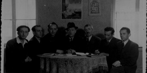 Komitet sokołowskich Żydów, który ukonstytuował się po wojnie w Łodzi