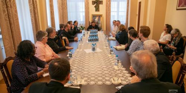 Przedstawiciele Rady Chrześcijan i Żydów z Londynu Council of Christians and Jews spotkali się w Łodzi z metropolitą łódzkim arcybiskupem Grzegorzem Rysiem