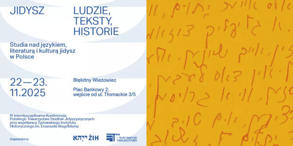 Konferencja naukowa "Jidysz – ludzie, teksty, historie.