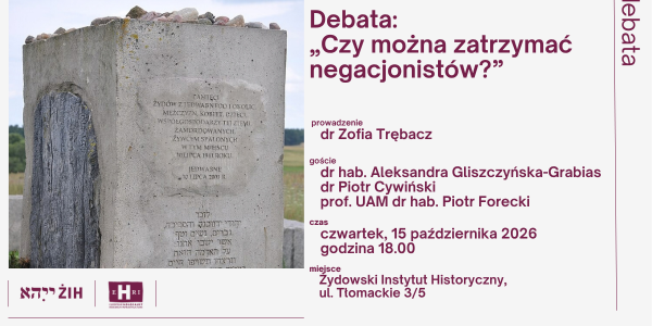 „Czy można zatrzymać negacjonistów?” | debata
