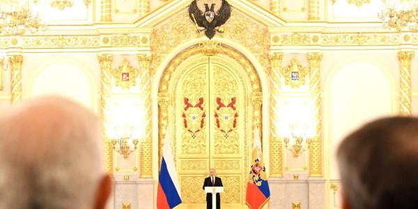 Prezydent Rosji Władimir Putin 20 września 2022 r. na Kremlu. Fot. President of Russia